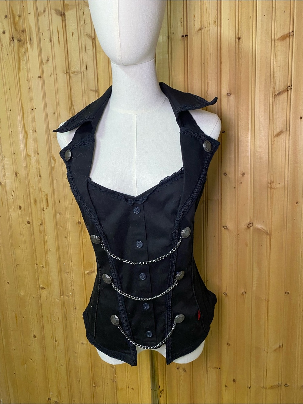 TRIPP Black Women's Chain Corset